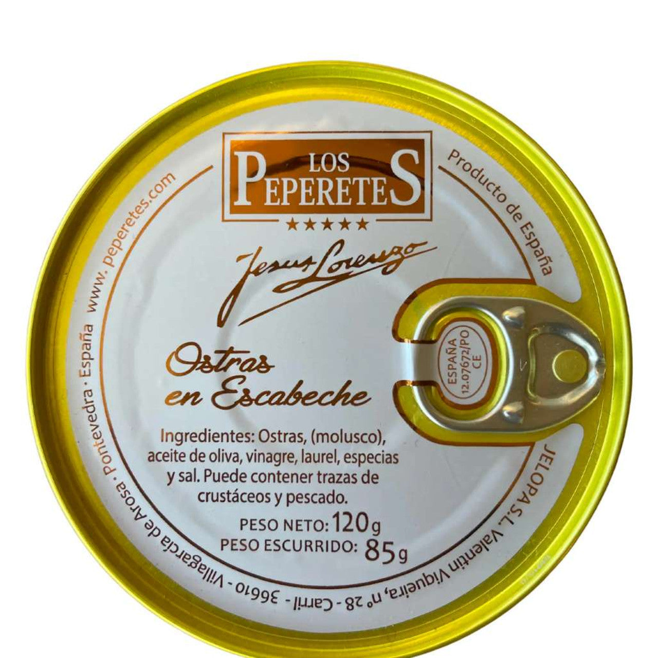 Los Peperetes Oyster In Pickle Sauce 120 Gr