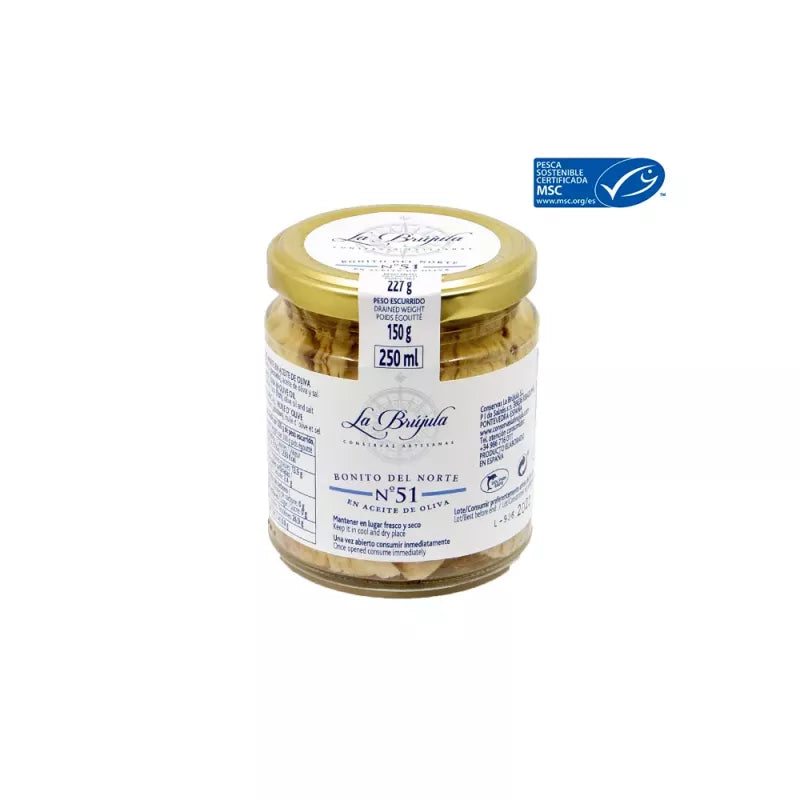 White Tuna In Olive Oil La Brújula 250 G