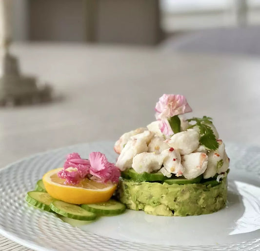 Peruvian Tarte Avocado & Fresh Crab