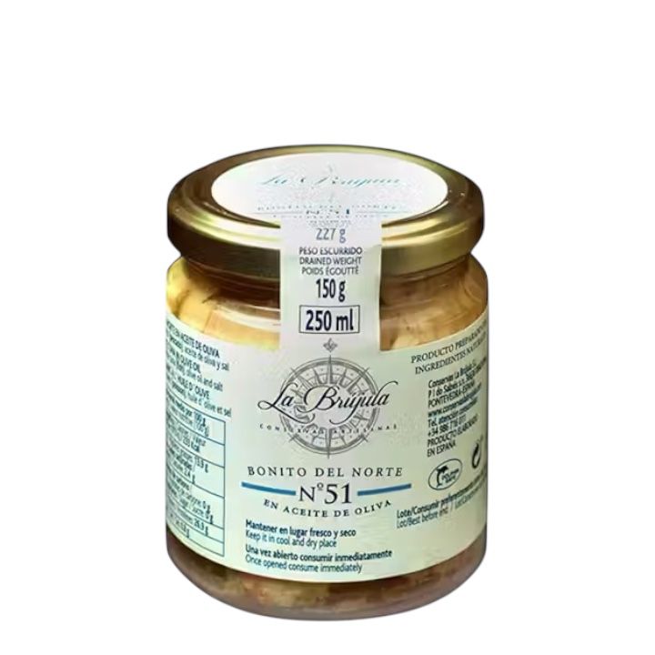 White Tuna In Olive Oil La Brújula 250 G